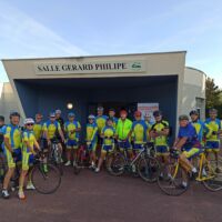 Les cyclos de l'USC Cyclotourisme participants au parcours 30 et 62 km dela randonnée Salamandre 2022 (Villers Cotterêts)
