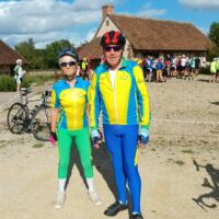 Françoise et Alain V. à la randonnée des Vignobles 2022 ( (L'le de Cosne à Cosne Cours sur Loire)