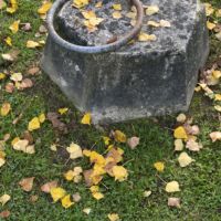 Les poids sont présents à côté de la balance de Roberval