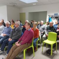 Vue des cyclos présents à l'AG de l'USC Cyclotourisme  2022