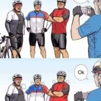C'est dur de rester mince ? N'est ce pas Messieurs les cyclos