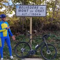 Thierry G. en haut du Mont du Chat