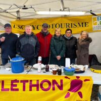 de gauche à droite Jean V.-L. , Jean-Luc L. Jacques R. , Sylvie R. , Françoise C. & Françoise V. absent car il prend la photo Hervé P.