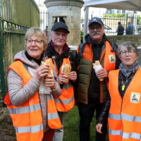 Sylvie R. , Arlette D. , Michel D. & Jacques R. étaient les bénévoles de l'USC Cyclotourisme pour la courses des caisses à savon