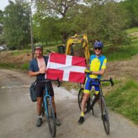 Les deux courageux sont arrivés à St Offenge (73) après 606 km d'un parcours pas toujours facile surtout les deux derniers jours très vallonnés
